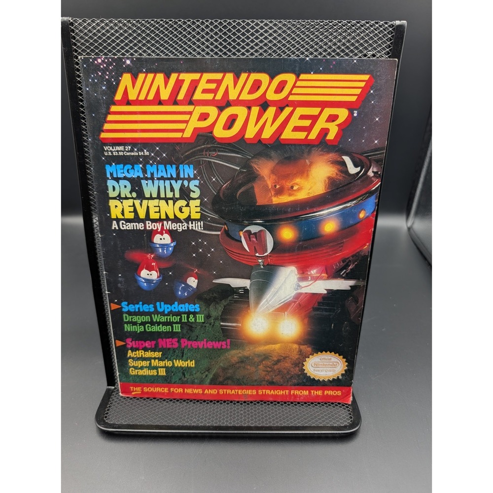 Nintendo Power Magazine Vol.27 Mega Man Dr.Wily's Revenge Star Wars Poster